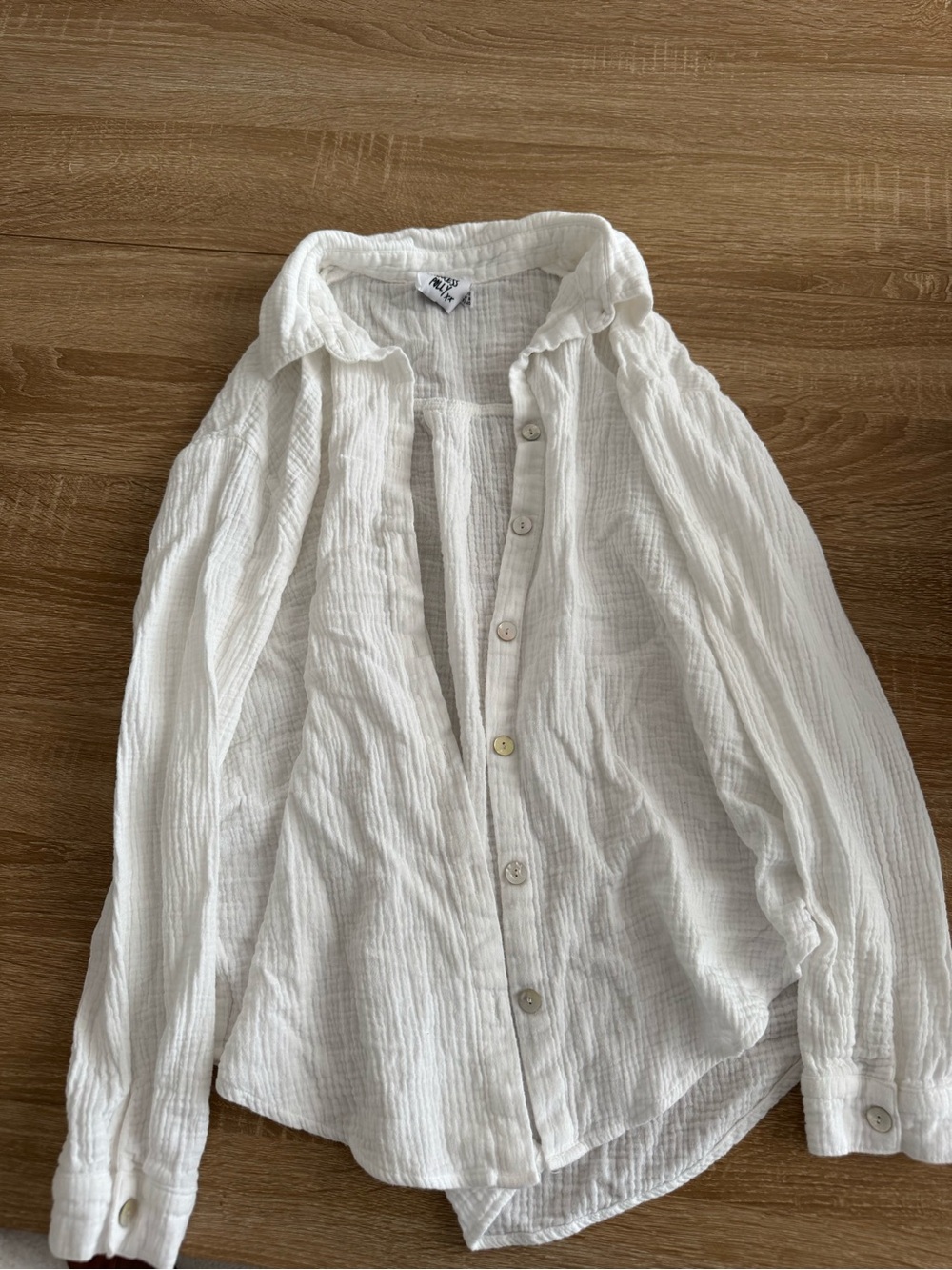 Princess Polly Linen White Button-Up